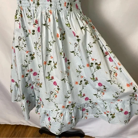 Hill House The Elizabeth Nap Dress Women’s Small in Pond Floral Mini Sundress - Picture 6 of 16